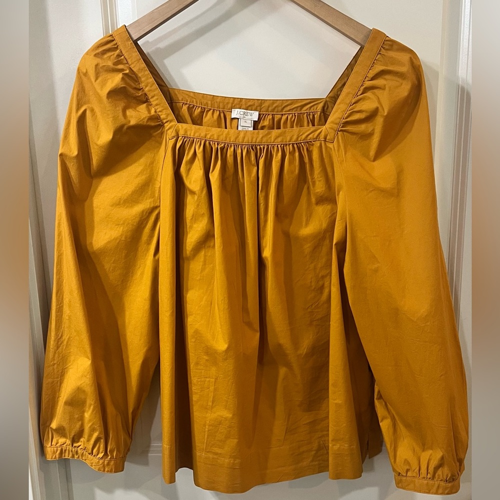 JCrew square neck, 3/4 sleeved top